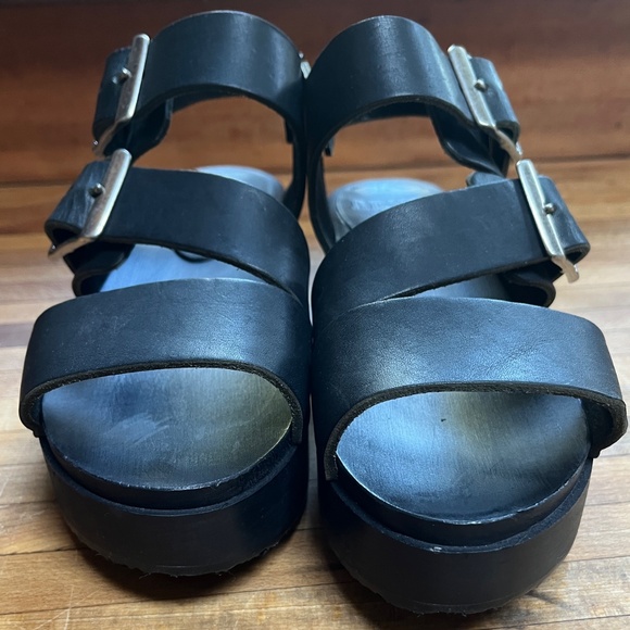 Bryr clogs Jesse platform sandal black monochrome - Picture 5 of 6